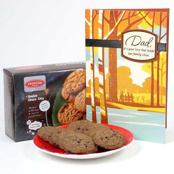 Chocolate Cookies n Greeting Card Hamper